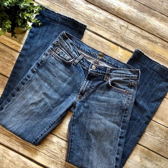 7 For All Mankind Denim - 7 For All Mankind Medium Wash Bootcut Jeans